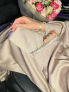 Elegant Abaya Cuff Beading Kaftan