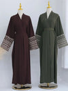 Linen Embroidery Abaya