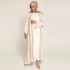 Beading Lace-up Morrocan Abaya