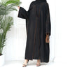 New 2 Piece Abaya Slip Sleeveless Dress Matching Outwear Cardigan