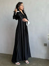 Elegant Button Split Sleeve Abaya