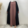 two tone closed abaya