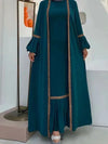 2 Piece embroided embellished Abaya