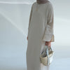 Arab Long abaya flared cuff