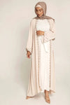 Beaded Satin Long Khimar