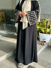 Linen Embroidery Abaya