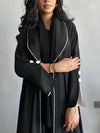 Elegant Button Split Sleeve Abaya