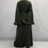 Dubai Flowy Abaya Big Ruffle Sleeve