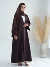 2 tiered chiffon Eid abaya loose sleeve wavey embroidery