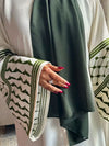 Linen Embroidery Abaya