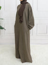 Modest Closed Plain Long Sleeve Abaya