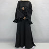 Dubai Flowy Abaya Big Ruffle Sleeve